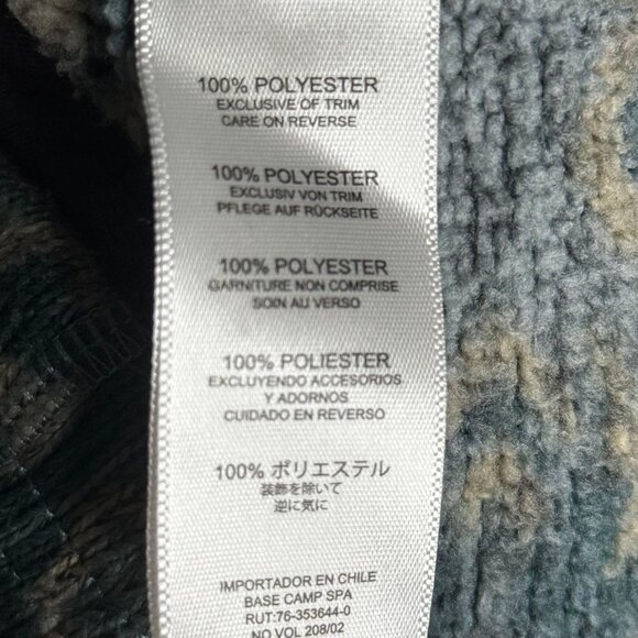 Sherpa Adventure Gear Large Hoodie Zip Up Jacket Namla Jacquard Green Blue Women - Picture 6 of 11